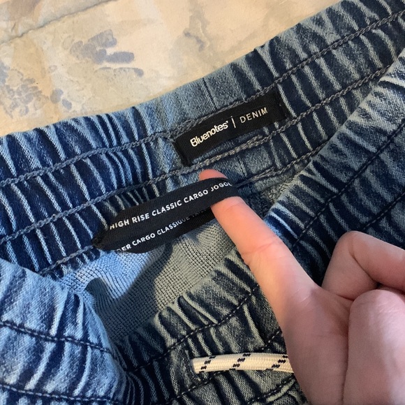 Denim cargo joggers - Picture 3 of 3